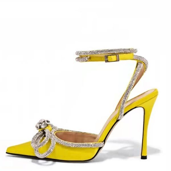 2023 summer new rhinestones women pumps crystal bow satin sandals elegant high heels party prom designer shoes size 42, Black
2023 summer new rhinestones women pumps crystal bow satin sandals elegant high heels party prom designer shoes size 42, Black