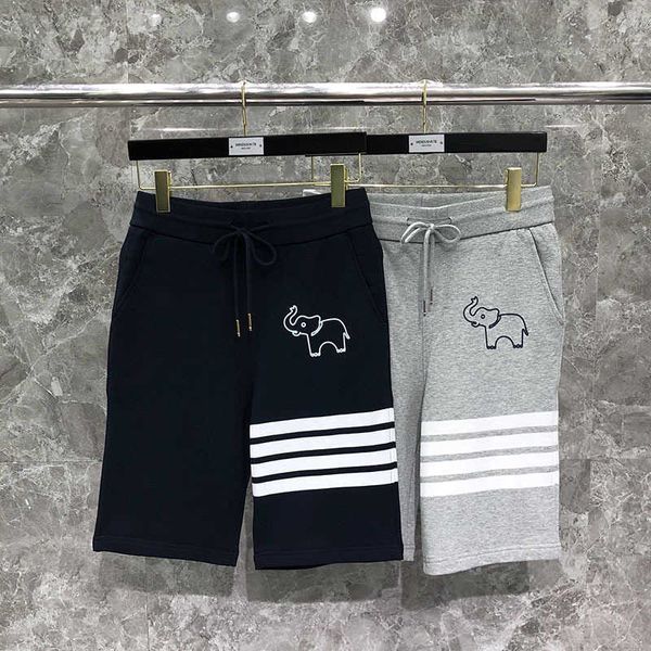 time breathe tb shorts couple style summer cute elephant print casual versatile cotton capris, White;black
time breathe tb shorts couple style summer cute elephant print casual versatile cotton capris, White;black