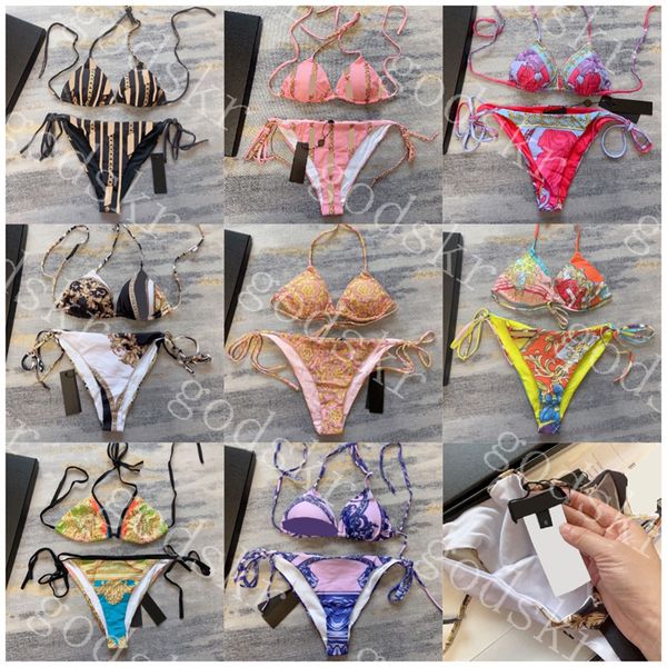 womens designer bikini vintage pattern swimwear luxury ladies swimsuit strap bathing suit with box, White;black
womens designer bikini vintage pattern swimwear luxury ladies swimsuit strap bathing suit with box, White;black