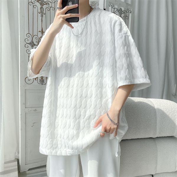 legible summer casual short sleeve t shirts men solid loose round neck t-shirt male, White;black
legible summer casual short sleeve t shirts men solid loose round neck t-shirt male, White;black