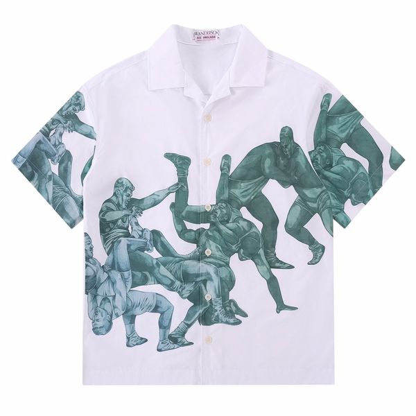 2023 fall model mens designer beautiful printing shirts ~ us size shirts oversized ~ mens designer button short sleeve shirts, White;black
2023 fall model mens designer beautiful printing shirts ~ us size shirts oversized ~ mens designer button short sleeve shirts, White;black
