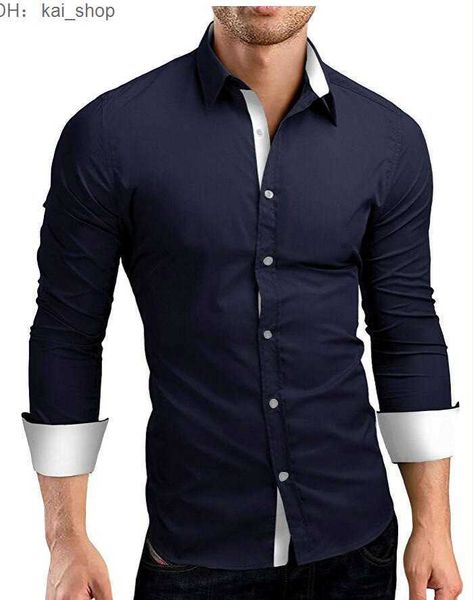solid color personalized placket long sleeved casual shirt business c09 21, White;black
solid color personalized placket long sleeved casual shirt business c09 21, White;black