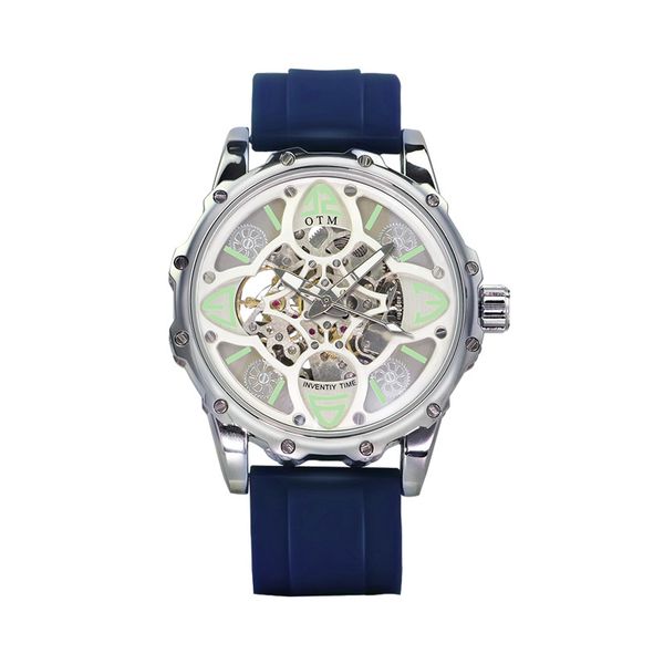watch cool four-leaf automatic mechanical watch hollow men's watch waterproof luminous fashion machinery, Slivery;black
watch cool four-leaf automatic mechanical watch hollow men's watch waterproof luminous fashion machinery, Slivery;black