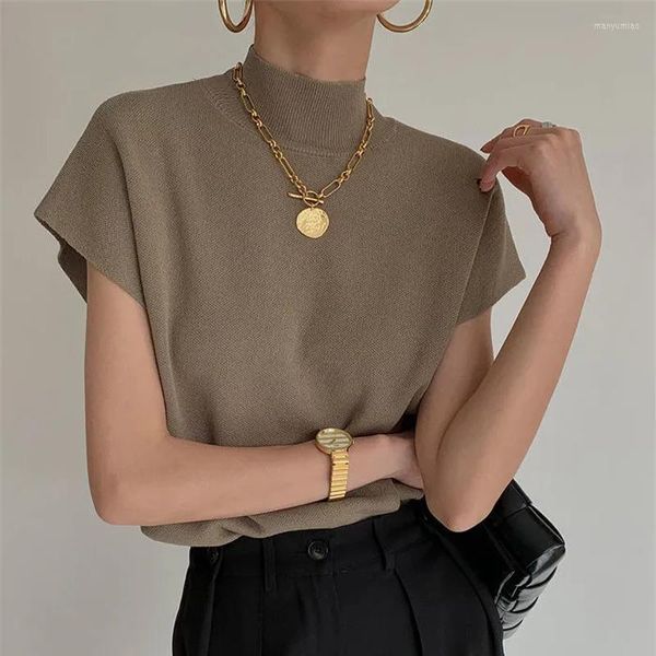 designer women's t-shirt french vest chic knitted black loose clothing women's vintage short sleeve t-shirt women's fashion s, White
designer women's t-shirt french vest chic knitted black loose clothing women's vintage short sleeve t-shirt women's fashion s, White