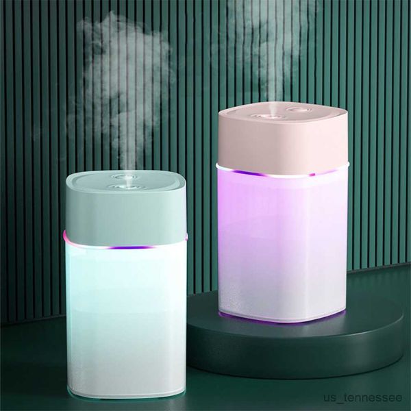 Image of Humidifiers 400ml Mini Air Humidifier with Night Light Essential Diffuser USB Mist Car Freshener for Bedroom Office R230615