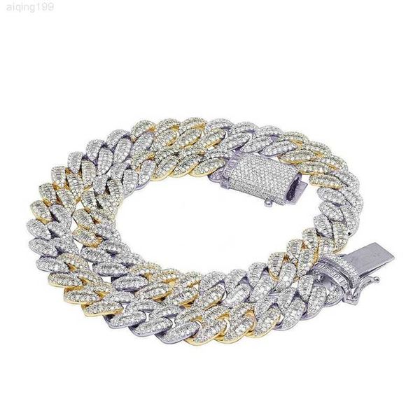 hip hop 925 sterling silver 12mm baguette two-tone iced out moissanite cuban link chain necklace
hip hop 925 sterling silver 12mm baguette two-tone iced out moissanite cuban link chain necklace