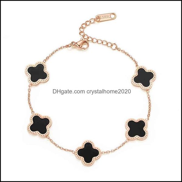 charm bracelets japan and south korea fashion titanium steel clover five flower bracelet female lucky grass acrylic 18k rose gold bra otbse, Golden;silver
charm bracelets japan and south korea fashion titanium steel clover five flower bracelet female lucky grass acrylic 18k rose gold bra otbse, Golden;silver