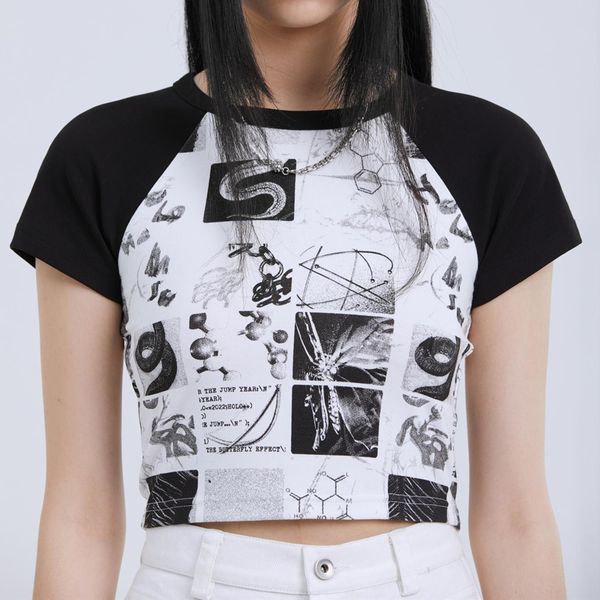 punk style black white contrast raglan sleeves crop hip hop brand graphic t shirts skinny women girls summer
punk style black white contrast raglan sleeves crop hip hop brand graphic t shirts skinny women girls summer
