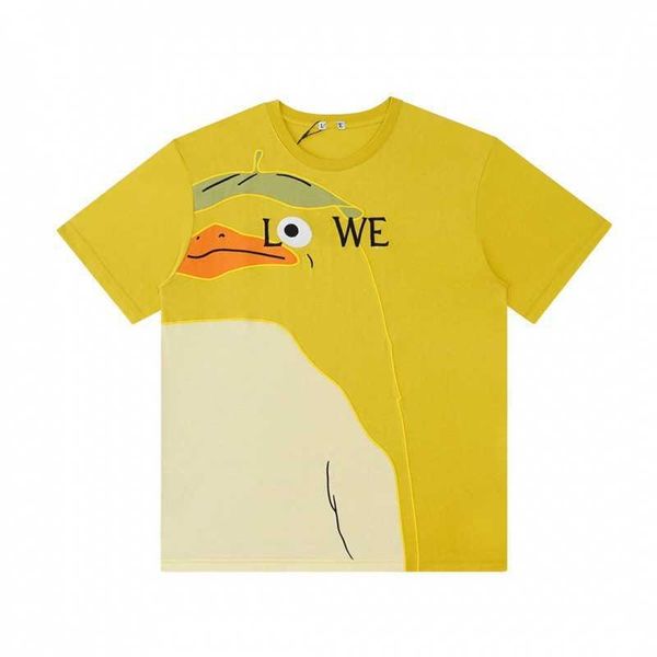 high version 2023 summer new luxury fashion family little yellow duck embroidery men's and women's loose short sleeve t-shirt, White
high version 2023 summer new luxury fashion family little yellow duck embroidery men's and women's loose short sleeve t-shirt, White