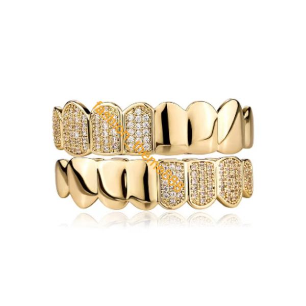 hip hop teeth grills full of drill double gold teeth halloween nightclub funny rap accessories, Silver
hip hop teeth grills full of drill double gold teeth halloween nightclub funny rap accessories, Silver