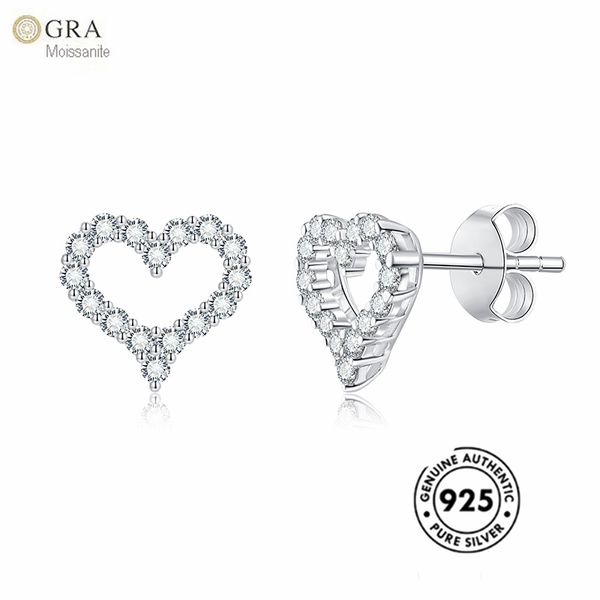 most popular studs cute heart 925 sterling silver earrings with moissanite diamond for women dropshipping, Golden;silver
most popular studs cute heart 925 sterling silver earrings with moissanite diamond for women dropshipping, Golden;silver