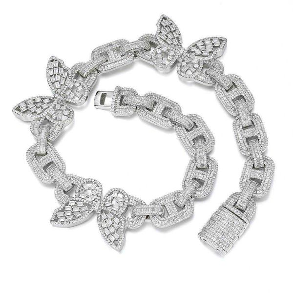 duyizhao 15mm new butterfly pig nose cuban necklace tide brand fashion ladies zircon clavicle chain hip hop necklace wholesale, Silver
duyizhao 15mm new butterfly pig nose cuban necklace tide brand fashion ladies zircon clavicle chain hip hop necklace wholesale, Silver
