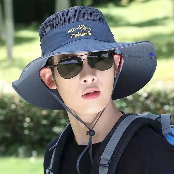 hat men's sun hat outdoor summer sun protection tourism leisure korean version fisherman hat men's hiking fishing sun hat, Blue;gray
hat men's sun hat outdoor summer sun protection tourism leisure korean version fisherman hat men's hiking fishing sun hat, Blue;gray
