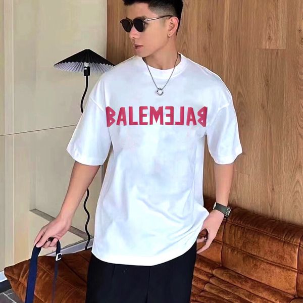 23ss new woman men's t-shirts high end bb classic pink letter printed short sleeve vacation summer fashion breathable casual street sim, White;black
23ss new woman men's t-shirts high end bb classic pink letter printed short sleeve vacation summer fashion breathable casual street sim, White;black