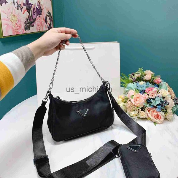 evening bags luxury shoulder bag designer nylon classic threepiece set ladies underarm messenger handbag fashion retro starry sky j230615
evening bags luxury shoulder bag designer nylon classic threepiece set ladies underarm messenger handbag fashion retro starry sky j230615