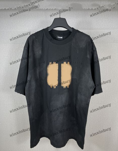 xinxinbuy men designer tee t shirt 23ss mud destroyed tie dye paris short sleeve cotton women black white xs-l, Black;brown
xinxinbuy men designer tee t shirt 23ss mud destroyed tie dye paris short sleeve cotton women black white xs-l, Black;brown