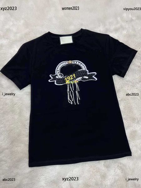 luxury plus size women designer t-shirt shiny tassel design tees size s-xl multi color optional round neck short sleeve, White
luxury plus size women designer t-shirt shiny tassel design tees size s-xl multi color optional round neck short sleeve, White