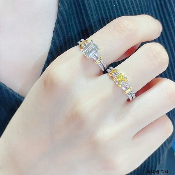 7a925 sterling silver diamond women's wedding ring luxury yellow diamond white diamond ring classic jewelry with box, Slivery;golden
7a925 sterling silver diamond women's wedding ring luxury yellow diamond white diamond ring classic jewelry with box, Slivery;golden