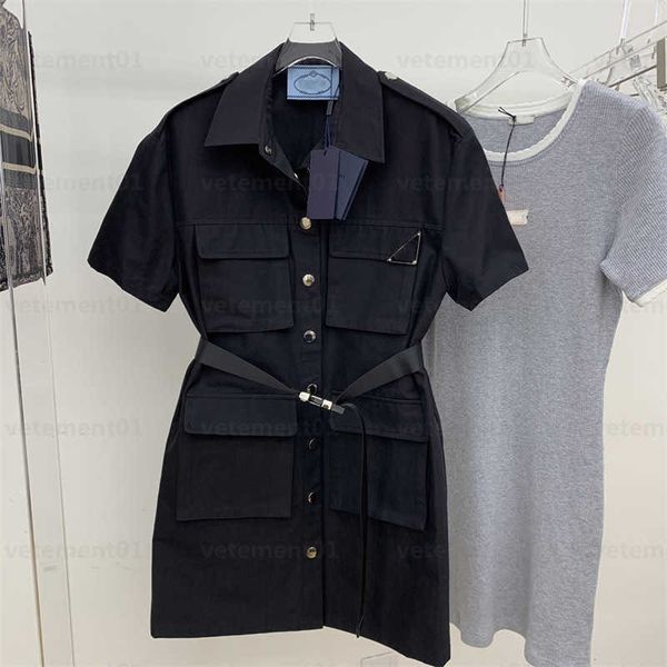 summer designer dresses for women twill cotton fabric single-breasted design single-row round button closure placket belt closure at waist s, Black;gray
summer designer dresses for women twill cotton fabric single-breasted design single-row round button closure placket belt closure at waist s, Black;gray