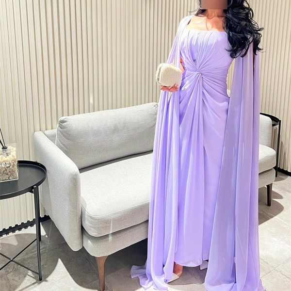 classy long lilac evening dresses with cape sheath chiffon ankle length prom gowns robe de soiree for women, Black;red
classy long lilac evening dresses with cape sheath chiffon ankle length prom gowns robe de soiree for women, Black;red