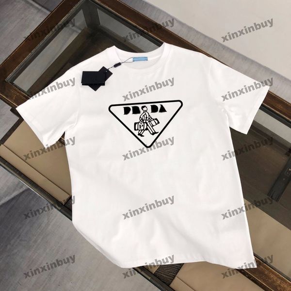 xinxinbuy men designer tee t shirt 23ss bag triangle label milano print short sleeve cotton women black white gray green m-3xl, Black;brown
xinxinbuy men designer tee t shirt 23ss bag triangle label milano print short sleeve cotton women black white gray green m-3xl, Black;brown