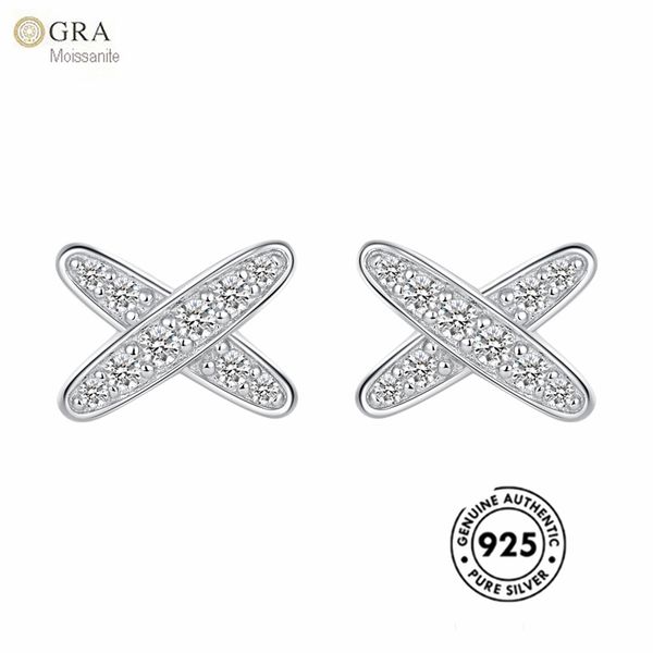 fashion x shape studs silver 925 earrings trendy jewelry with moissanite diamond ready to ship, Golden;silver
fashion x shape studs silver 925 earrings trendy jewelry with moissanite diamond ready to ship, Golden;silver