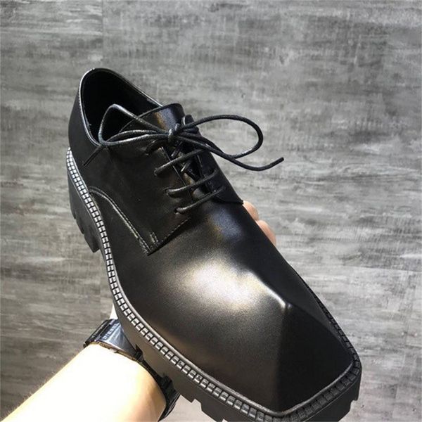 paris rhinoceros small leather shoes 2023 new leather thick-soled square-head sponge cake bottom derby british style lace-up women shoes siz, Black
paris rhinoceros small leather shoes 2023 new leather thick-soled square-head sponge cake bottom derby british style lace-up women shoes siz, Black