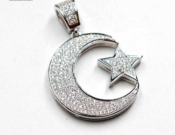 customized personalized iced out pendant stainless steel crystal islamic muslim allah round moon star pen for men and women, Silver
customized personalized iced out pendant stainless steel crystal islamic muslim allah round moon star pen for men and women, Silver