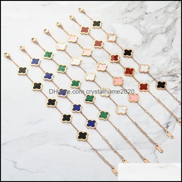 charm bracelets luxury designer leaf titanium steel women flower four leaves bracelet fashion bangle girls wedding pa otd71, Golden;silver
charm bracelets luxury designer leaf titanium steel women flower four leaves bracelet fashion bangle girls wedding pa otd71, Golden;silver