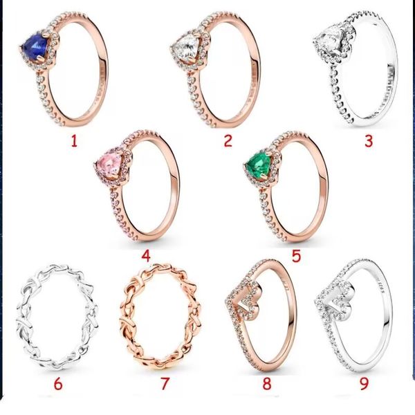 925 silver full diamond heart interlace ring for lady pandora valentine's day gift engagement ring band box, Slivery;golden
925 silver full diamond heart interlace ring for lady pandora valentine's day gift engagement ring band box, Slivery;golden