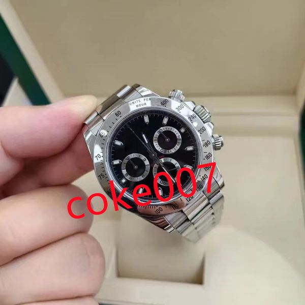 special waterproof 40mm 116520 black dial, stainless steel chronograph, work mechanical, automatic men's watch, classic casual watch 41, Slivery;brown
special waterproof 40mm 116520 black dial, stainless steel chronograph, work mechanical, automatic men's watch, classic casual watch 41, Slivery;brown