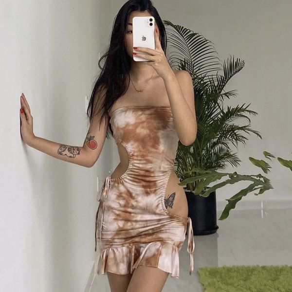 one-shoulder short section hollow bustier dress female summer tie-dye lacing pumping pleated ruffle edge package hip, Black;gray
one-shoulder short section hollow bustier dress female summer tie-dye lacing pumping pleated ruffle edge package hip, Black;gray
