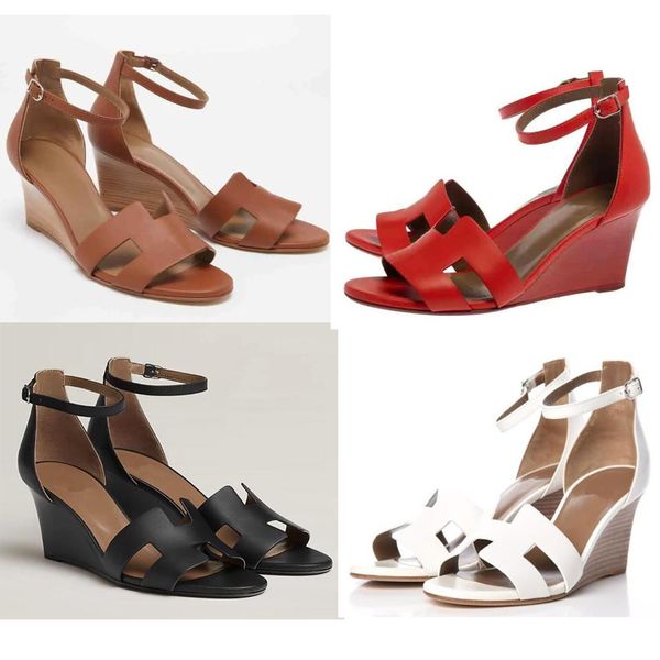 modern wedge women's sandals luxury designer calfskin wedge high heels summer elegant women's dress gladiator sandals eu35-43, Black
modern wedge women's sandals luxury designer calfskin wedge high heels summer elegant women's dress gladiator sandals eu35-43, Black