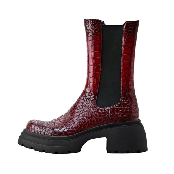 2023 new womens stone pattern ankle boots elegant high heels western cowboy chelsea boats party dress designer shoes size 42 43, Black
2023 new womens stone pattern ankle boots elegant high heels western cowboy chelsea boats party dress designer shoes size 42 43, Black