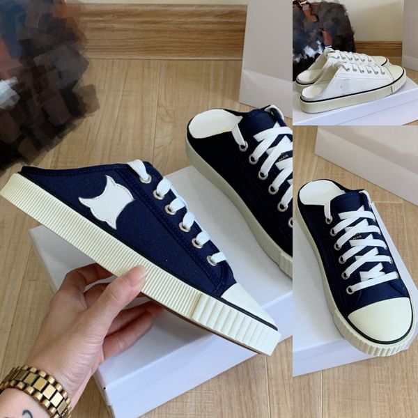 low triomphe sneakers backless sandals women canvas shoes paris slip on half slipper skate mule loafers 2023 chunky platform skateboard trai, Black
low triomphe sneakers backless sandals women canvas shoes paris slip on half slipper skate mule loafers 2023 chunky platform skateboard trai, Black