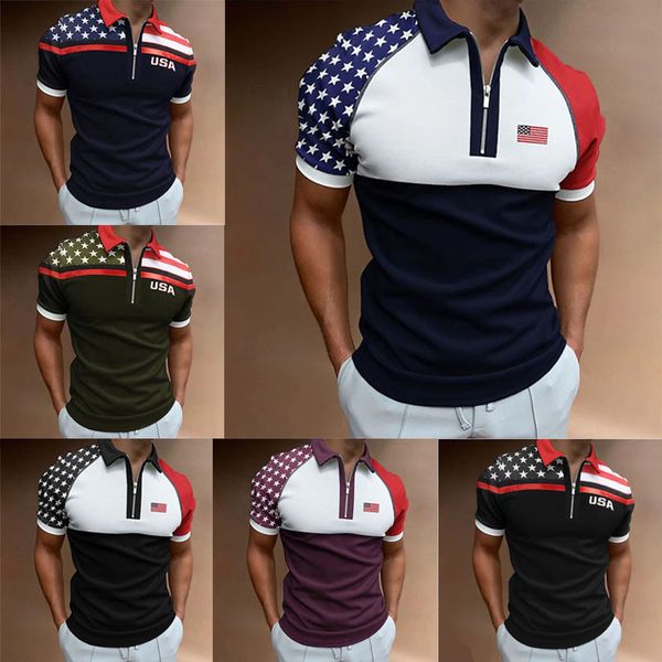 polo shirt independence day designer t shirt golf polo shirt loose sports zipper short sleeved men's casual and breathable mens polo, White;black
polo shirt independence day designer t shirt golf polo shirt loose sports zipper short sleeved men's casual and breathable mens polo, White;black