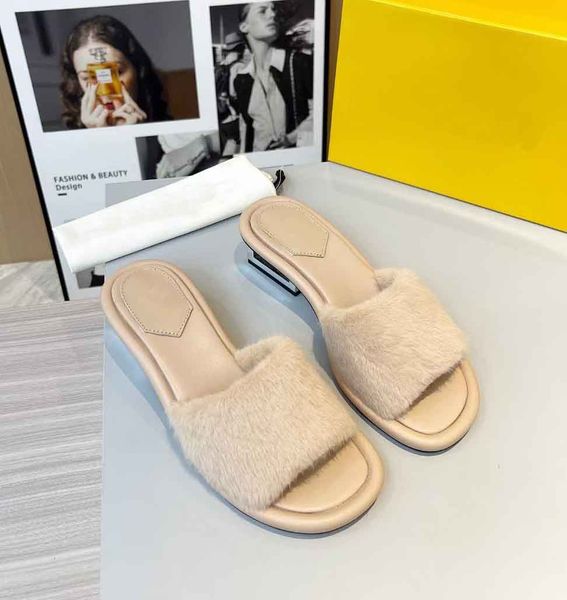 luxury womens shoes slipper heeled baguette sandal slide mink fur wool leather fur sandals low-heel cutout metal block heel genuine leather, Black
luxury womens shoes slipper heeled baguette sandal slide mink fur wool leather fur sandals low-heel cutout metal block heel genuine leather, Black