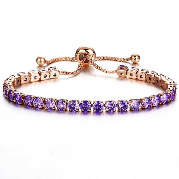fashion crystal adjustable bracelet gold plated colorful zircon single row tennis for women, Silver
fashion crystal adjustable bracelet gold plated colorful zircon single row tennis for women, Silver