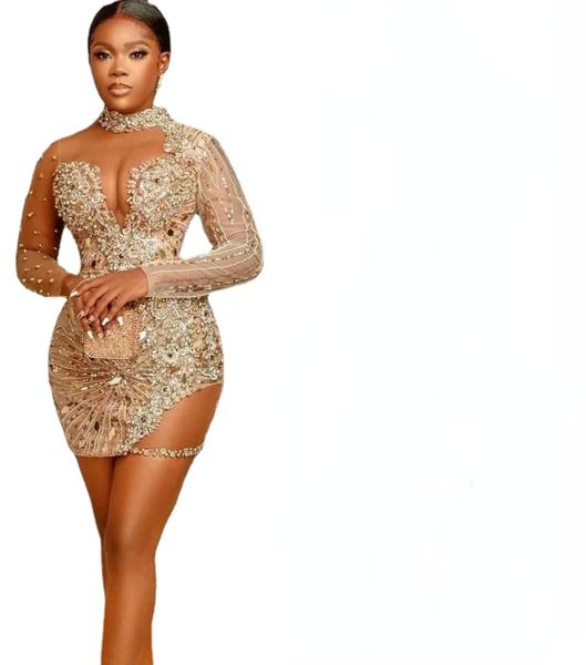plus size arabic cocktail dresses with crystals beads high neck short party dress illusion long sleeves black girls prom gowns
plus size arabic cocktail dresses with crystals beads high neck short party dress illusion long sleeves black girls prom gowns