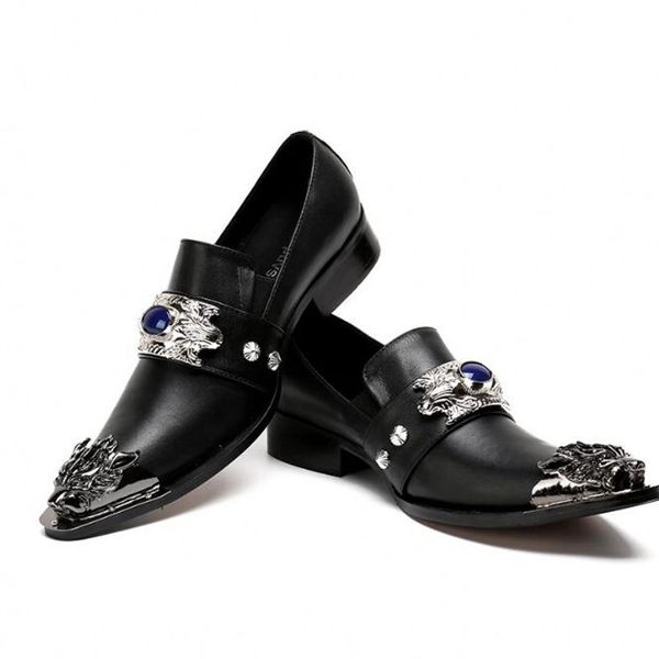 genuine leather gold metal pointed toe wedding dress shoes for men fashion snake big size mens formal t stage shoe, Black
genuine leather gold metal pointed toe wedding dress shoes for men fashion snake big size mens formal t stage shoe, Black