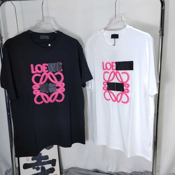 high edition luojia loe spring/summer new front letter embroidery pure cotton correct short sleeve t-shirt, White
high edition luojia loe spring/summer new front letter embroidery pure cotton correct short sleeve t-shirt, White