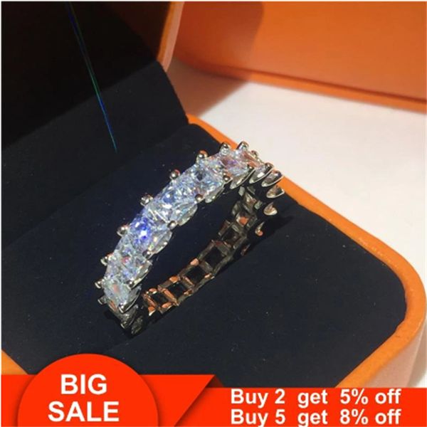 real silver color ring princess cut aaaaa cubic zirconia eternity engagement wedding band rings for women finger jewelry, Slivery;golden
real silver color ring princess cut aaaaa cubic zirconia eternity engagement wedding band rings for women finger jewelry, Slivery;golden