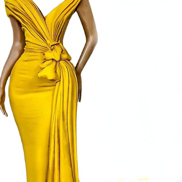 stunning yellow evening dresses pleats knoted mermaid off the shoulder formal party celebrity gowns for women occasion wear cheap, Black;red
stunning yellow evening dresses pleats knoted mermaid off the shoulder formal party celebrity gowns for women occasion wear cheap, Black;red