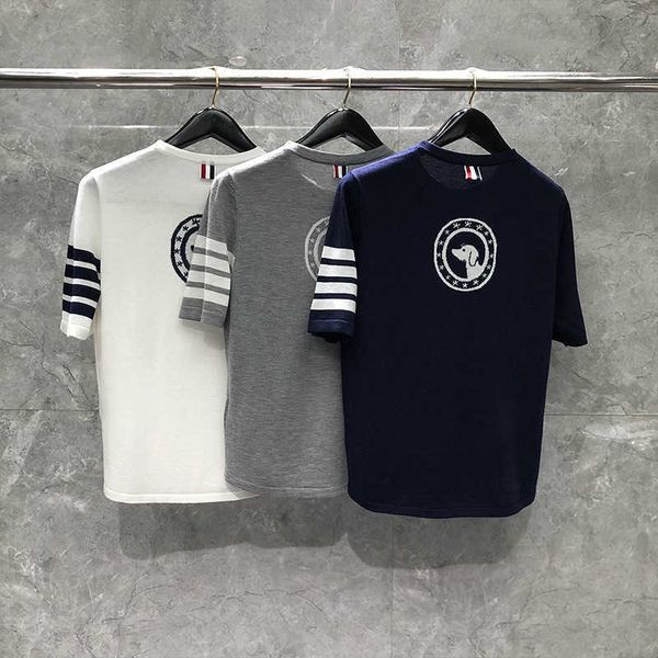 time breate short sleeved summer women's wool back stamp tb academy style pullover half sleeve t-shirt, White
time breate short sleeved summer women's wool back stamp tb academy style pullover half sleeve t-shirt, White