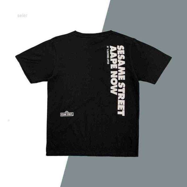 men's summer tide aape short sleeve street joint ape t-shirt and 2l2e, White;black
men's summer tide aape short sleeve street joint ape t-shirt and 2l2e, White;black