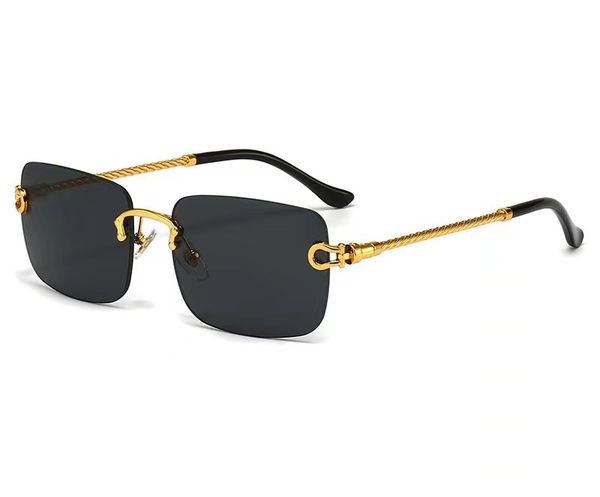 fashion designer ultralight metal frameless rectangular sunglasses retro cool protection sunglasses, White;black
fashion designer ultralight metal frameless rectangular sunglasses retro cool protection sunglasses, White;black
