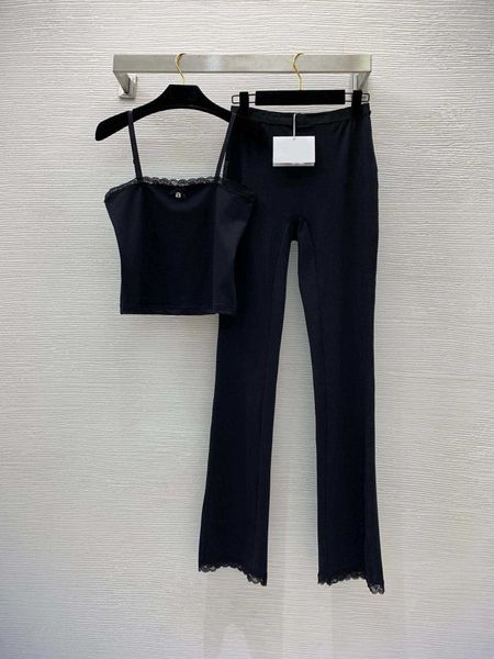 23ss women tracksuit yoga suit women designer clothes cotton lace patchwork vest webbing patchwork mini flare pants two-piece suit women clo, Gray
23ss women tracksuit yoga suit women designer clothes cotton lace patchwork vest webbing patchwork mini flare pants two-piece suit women clo, Gray