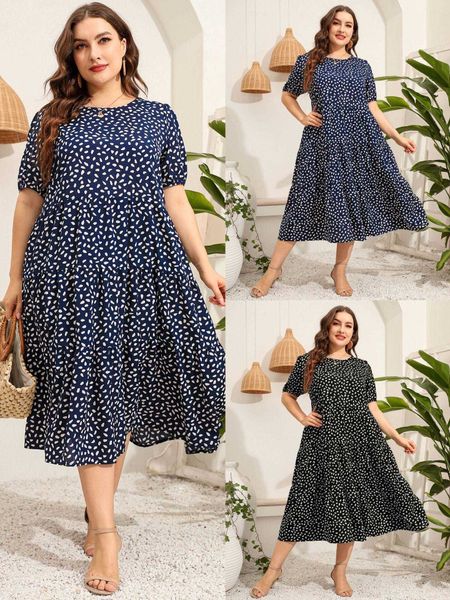 large size womens irregular short sleeved dress loose round neck swing, Black;gray
large size womens irregular short sleeved dress loose round neck swing, Black;gray
