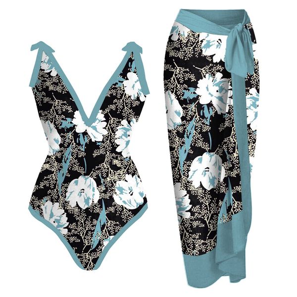 designer swimwear fashion womens swimsuit with bikini wrap dress 2 piece floral print swimsuit two piece brazilian triangle straps swiming v, White;black
designer swimwear fashion womens swimsuit with bikini wrap dress 2 piece floral print swimsuit two piece brazilian triangle straps swiming v, White;black