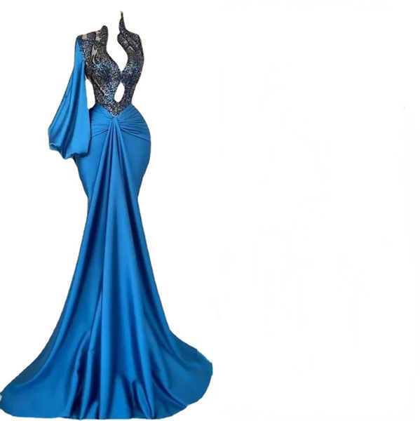 blue lace stain mermaid evening dresses deep v-neck arabic aso ebi long sleeves prom gown bridesmaid formal dress, Black;red
blue lace stain mermaid evening dresses deep v-neck arabic aso ebi long sleeves prom gown bridesmaid formal dress, Black;red